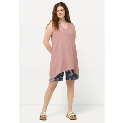 Abbildung von Ulla Popken LINE Puntzoom Vhals Mouwloos Top, Damen, Größe: 42/44, Pink