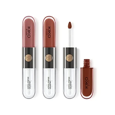 Abbildung von KIKO Milano Unlimited Double Touch Lipstick KIT Lippenmakeuppalette, Damen, Größe: 18 ml, 01 nude obsession