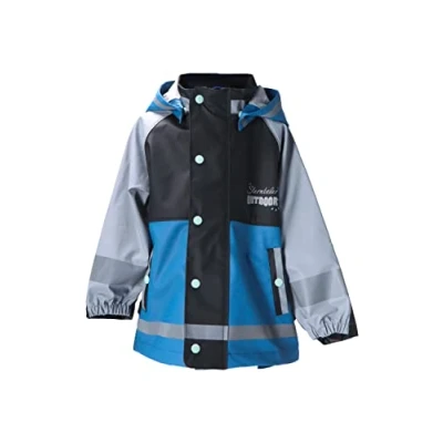 Abbildung von Sterntaler Regenjacke / wasserabweisende Jacke für Kinder, Größe: 74, Inky blue mottled