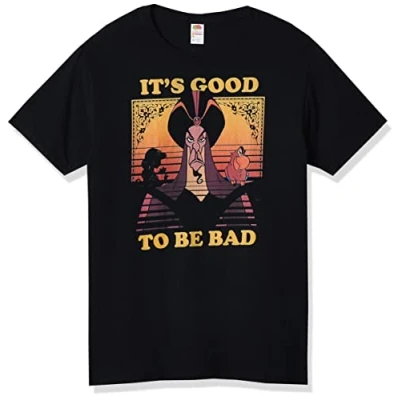 Abbildung von Disney Herren Aladdin Ehrgeiziges T shirt, Schwarz, S