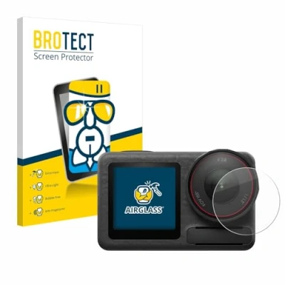 Abbildung von BROTECT Schutzglas für DJI Osmo Action 5 Pro (Linse) Schutzfolie Panzer Folie Glas [Extrem Kratzfest 9H, Anti Fingerprint, Ultra Transparent]