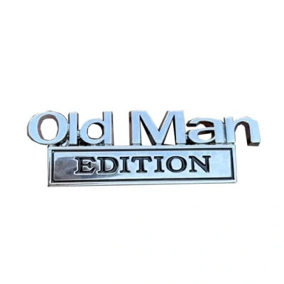 Abbildung von Old Edition Auto 3D Metall Chrom Aufkleber Emblem Badge Abzeichen Logo Kofferraum Körper Tür Styling (Rose Red)