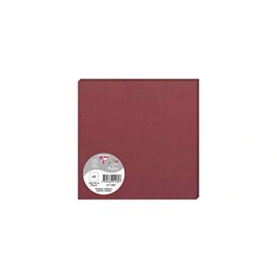 Abbildung von Clairefontaine 1180C Packung (mit 25 Karten Pollen 160 x 160mm) 210g, Bordeaux