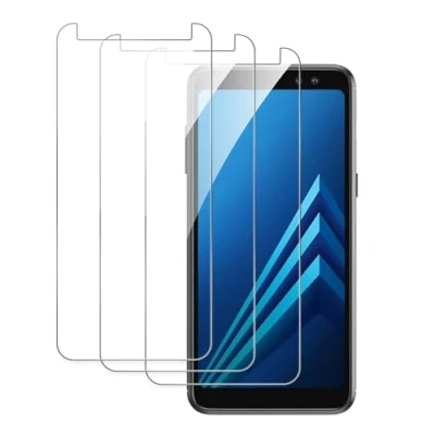 Abbildung von 3 Stück Schutzfolie Kompatibel mit Samsung Galaxy A8 2018, 9H Härte Gehärtetem Glas, Anti Kratzer, Öl, Bläschen, Einfache Installation