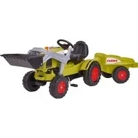 Abbildung von BIG Trettraktor Claas Celtis Loader, BxTxH: 46x169x54 cm, mit Trailer