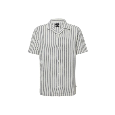 Abbildung von QS Resort Fit: Hemd mit Strukturstreifen Ecru XL