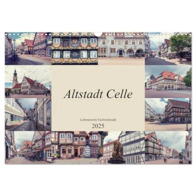 Abbildung von Altstadt Celle (Wandkalender 2025 DIN A3 quer), CALVENDO Monatskalender