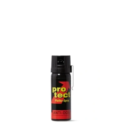 Abbildung von Pfefferspray 50ml Protect Anti Dog Breitstrahl mit Metallclip zur Tierabwehr