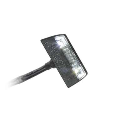 Abbildung von LED Kennzeichenbeleuchtung Blade schwarz E geprüft Universal Motorrad Roller Nummernschildbeleuchtung
