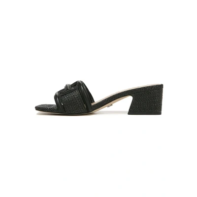 Abbildung von Sam Edelman Slides Waylon Pantolette hoch, Damen, Größe: 41, Black Leder und textil