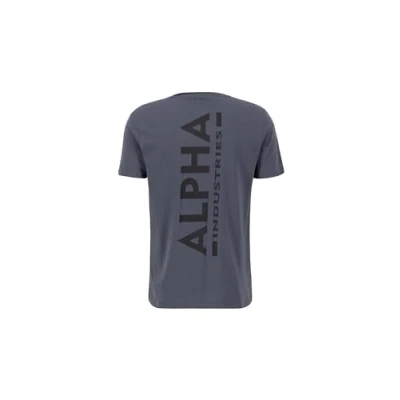 Abbildung von Alpha Industries Tshirt print, Herren, Größe: XS, Greyblack black