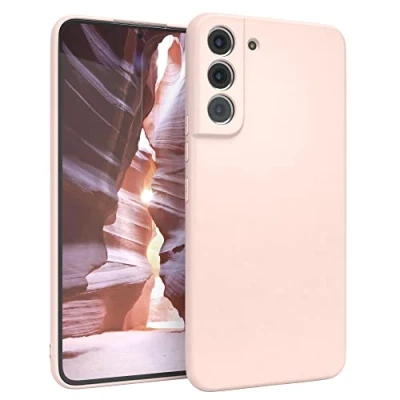 Abbildung von EAZY CASE Handyhülle Silikon mit Kameraschutz kompatibel Samsung Galaxy S22 Plus 5G in Hellrosa, Rosa, Ultra dünn, Slimcover, Silikonhülle, Hülle, Softcase, Backcover