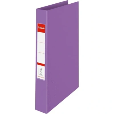 Abbildung von Esselte Ringordner, 190 Blatt Kapazität, 42 mm Rückenbreite, A4 Ordner mit 2 Ringen und festem Einband, für Zuhause/Büro, zur Schreibtischorganisation, Colour&#039;Breeze Serie, Lavendel, 628434