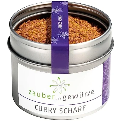 Abbildung von Zauber der Gewürze Curry scharf Pulver mit leichter Schärfe, ideal zum Verfeinern von Gerichten, Geflügel und Gemüse, 50 g