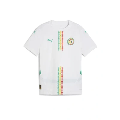 Abbildung von Puma Senegal 2025 sport Tshirt whitesport green für Kinder, Größe: 176, White