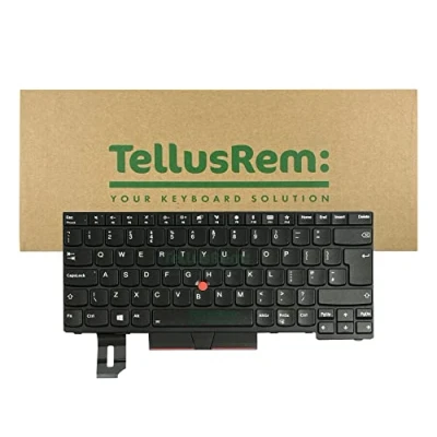 Abbildung von TellusRem ersatztastatur Lenovo T480s Black UK Hintergrundbeleuchtung für Thinkpad T480s, T490, E490, L480, L490, L380, L390, L380 Yoga, L390 E480
