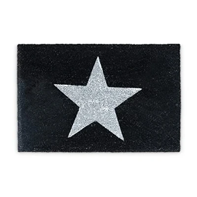 Abbildung von Fußmatte Kokos STERN SCHWARZ, relaxdays, Höhe: 10 mm