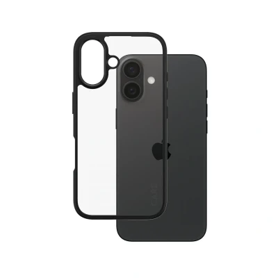 Abbildung von 0 CARE by PanzerGlass® Flagship Case Transparent Urban Combat Schwarz Rahmen für iPhone 16
