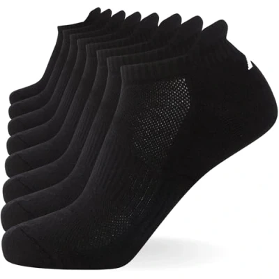 Abbildung von FM London Unisex Cushioned 8 PACK Füßlinge, Größe: 43 46, Black