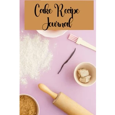 Abbildung von cake recipe Journal: Blank notebook journal 6x9