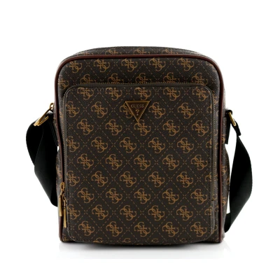 Abbildung von Guess Milano Umhängetasche, Herren, Größe: One Size, Brown/ochre