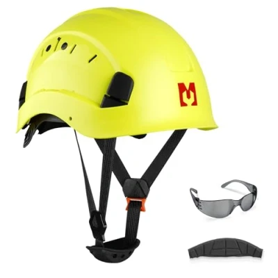 Abbildung von Mustbau Schutzhelm, Arbeitshelm mit Schutzbrille 53 bis 63 cm verstellbar
