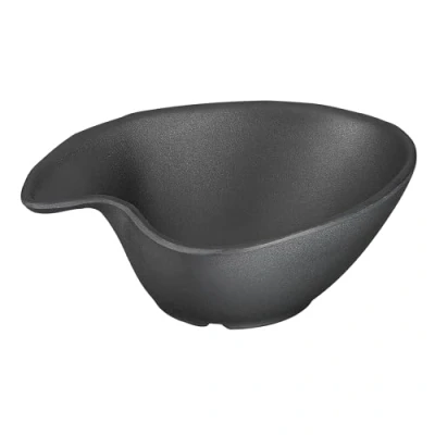 Abbildung von APS 83935 Schale ZEN, 14,5 x 12,5 cm, Höhe 5 0,2 Liter, Melamin, schwarz, Steinoptik