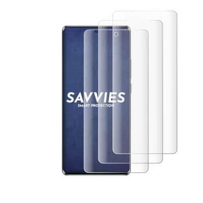 Abbildung von Savvies 4 Stück Full Screen Schutzfolie für Ulefone Note 17 Pro Cover Displayschutz Folie [3D Curved, Transparent, Anti Fingerabdruck]