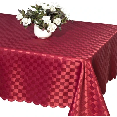 Abbildung von Delindo Lifestyle Tischdecke &quot;KARO allover&quot;, Jacquardgewebe, 150 g/m²