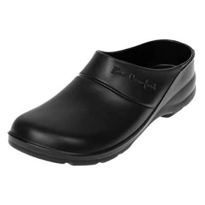 Abbildung von LEMIGO leichte Eva Clogs Gartenclogs Gartenschuhe Bio Comfort (43, schwarz)