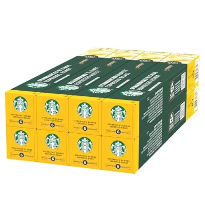 Abbildung von STARBUCKS Blonde Espresso Roast by Nespresso, Helle Röstung, Kaffeekapseln 8 x 10 (80 Kapseln)