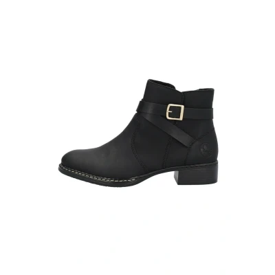 Abbildung von Rieker Cowboy/Bikerstiefelette, Damen, Größe: 38, Schwarz Schuhe