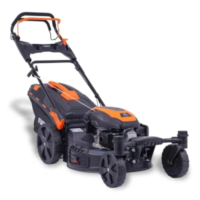 Abbildung von FUXTEC Zero Turn Benzin Rasenmäher mit schwenkbarer Vorderachse FX RM5170agile, Hinterradantrieb Gartenmäher, Schnittbreite 51 cm, EasyClean Funktion, 7 stufige Höhenverstellung, 60 L Grasfangkorb
