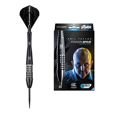 Abbildung von Target Darts Phil Taylor Power 9 Five 4. Generation 26G Wolfram Steeldarts Set Dartpfeile