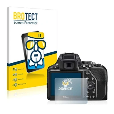 Abbildung von BROTECT Schutzglas für Nikon D3500 / D3300 Schutzfolie Panzer Folie Glas [Extrem Kratzfest 9H, Anti Fingerprint, Ultra Transparent]