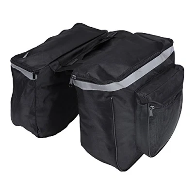 Abbildung von Fahrradtaschen für Gepäckträger, 25L Gepäckträgertasche Fahrrad, wasserdichte Fahrrad Taschen, Doppelt Gepäckträger Tasche