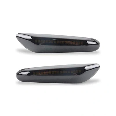 Abbildung von SLPRO Seitenrauch Blinker Klarglas passend für 1er E81 E82 E87 E88 3er E90 E91 E92 E93 E46 5er E60 E61 X1 X3
