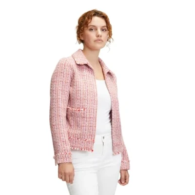 Abbildung von Cartoon MIT Taschen Leichte Jacke, Damen, Größe: 38, Rosé pink