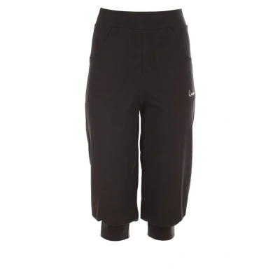 Abbildung von Winshape Damen Luftig legere 3/4 high Waist Trainingshose Wbe12 Trainingshose, Schwarz, S EU