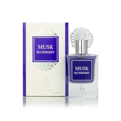 Abbildung von Ayat Perfumes Set Prestige Complet Musk Collection Eau de Parfum 50 ml, Moschus 5 Duftöle 12 ml &amp; Sahne von 18 g Duft Dubai (Moschus Bleuberry)