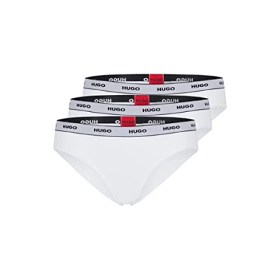 Abbildung von HUGO Triplet Brief Stripe 3 PACK Slip, Damen, Größe: XXL, White