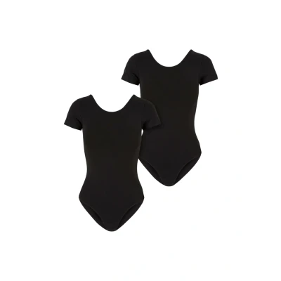Abbildung von Urban Classics Stretch 2PACK Tshirt basic, Damen, Größe: 5XL, black