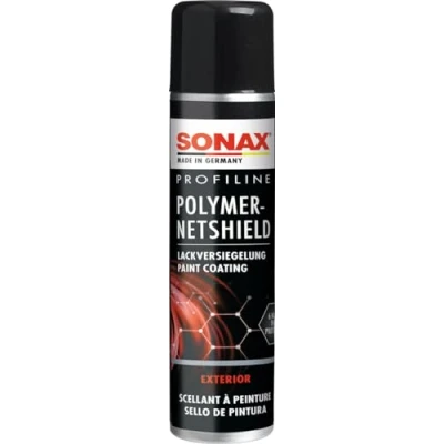 Abbildung von SONAX PROFILINE PolymerNetShield (340 ml) wachsfreie Lackversiegelung für 6 Monate Hybridschutz dank Net Protection Technology Art Nr. 02233000, Black