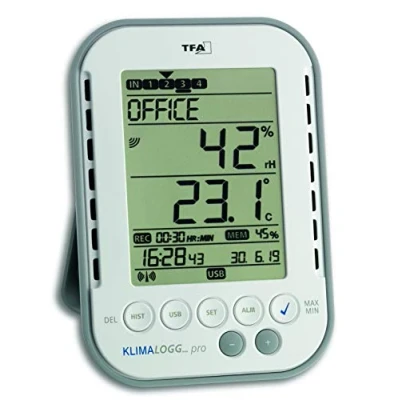 Abbildung von TFA® 30.3039 Hygrometer weiß, grau