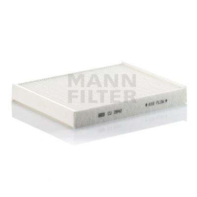 Abbildung von MANN FILTER CU 2842 Innenraumfilter Partikelfilter 278 219 30 VOLKSWAGEN: Transporter 6 Pritsche / Fahrgestell, Touareg I, Amarok Pickup, AUDI: Q7