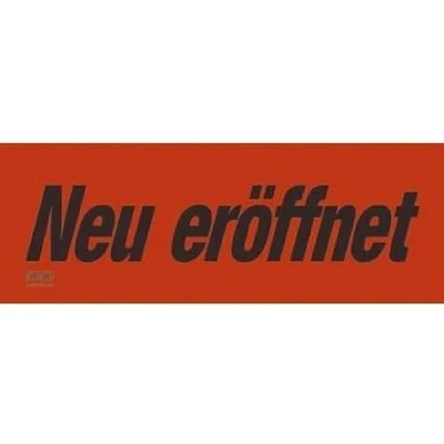 Abbildung von RNK Plakat &#039;Neu eröffnet&#039; 530x190mm VE=10 Blatt