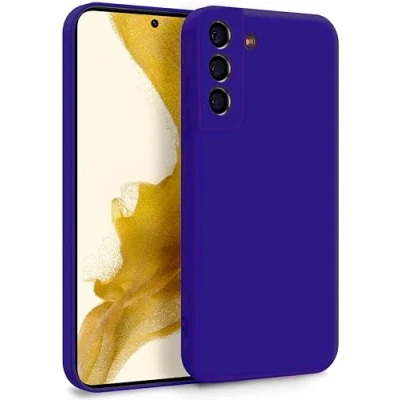 Abbildung von MyGadget Hülle für Samsung Galaxy S22 Plus Zweilagige Handyhülle mit Kameraschutz Cover Innenfutter &amp; Silikon außen Dunkel Lila