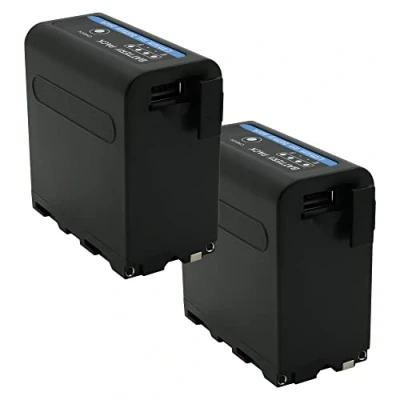 Abbildung von 2X SK Akku Ersatz für Sony NP F980 10050mAh LG Zellen F550 F750 F960 F970 F990 / 5V USB Ausgang und DC 8,4V EIN &amp;