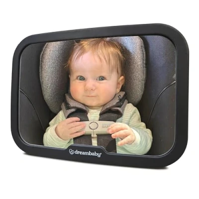 Abbildung von Dreambaby F263 Baby Rückspiegel Rücksitz Spiegel verstellbar für Kopfstütze, schwarz
