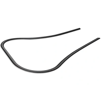 Abbildung von Mono Flat Head Tube Leg Shield RMS Black Rubber for Vespa PK XL 50/125